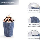 240 Pack 10 oz Floral Disposable Paper Cups