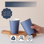 240 Pack 10 oz Floral Disposable Paper Cups