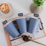 240 Pack 10 oz Floral Disposable Paper Cups