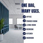 White Drawstring 6-Gallon Trash Bags (100 Count)