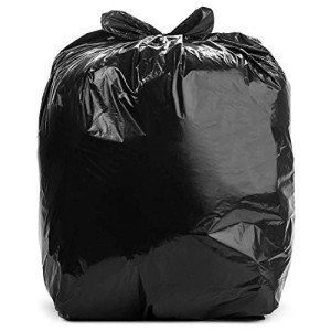 Heavy-Duty Black Trash Can Liners, 100 Pack