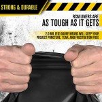 Heavy-Duty Black Trash Can Liners, 100 Pack