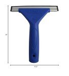 Ettore 6-Inch All Purpose Window Squeegee, Blue