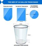 Small Trash Bags 2.6 Gallon - 150 Count Variety