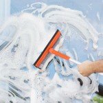 Window Squeegee with Extension Pole for Easy Cleaning