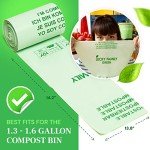 Eco-Friendly Compost Bags for Kitchen Bins - 50 Count