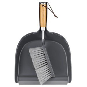 Subekyu Mini Dustpan and Brush Set - Dark Gray