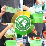 Eco-Friendly Compost Bags for Kitchen Bins - 50 Count