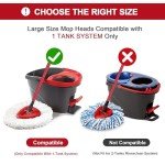 3 Pack Microfiber Mop Replacement Heads for O-Cedar