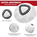 3 Pack Microfiber Mop Replacement Heads for O-Cedar