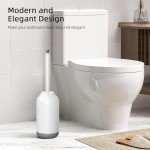 White Toilet Brush for Bathroom Cleaning