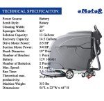 Self-Propelled Automatic Floor Scrubber with Squeegee