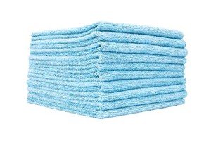 Edgeless 300 Microfiber Towels - 10-Pack Light Blue