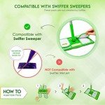 Swiffer-Compatible Reusable Microfiber Mop Pads - 2 Pack