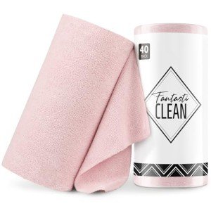 Microfiber Cleaning Cloth Roll - 40 Pack