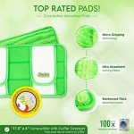 Swiffer-Compatible Reusable Microfiber Mop Pads - 2 Pack
