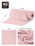 Microfiber Cleaning Cloth Roll - 40 Pack