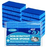 HOMEXCEL 12-Pack Non-Scratch Kitchen Cleaning Sponges