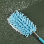 TIMIVO Microfiber Telescoping Duster - Blue & Grey
