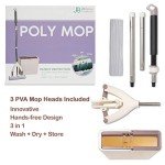 Poly Mop PVA Sponge Mop with Bucket and 3 Heads