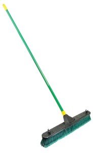 Quickie 24-Inch Multi-Surface Push Broom with Handle