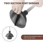2-in-1 Toilet Plunger and Brush Set with Holder