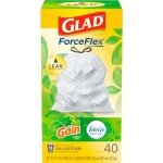 Glad ForceFlex Tall Kitchen Trash Bags, 13 Gallons