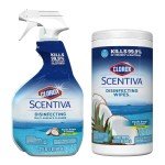 Clorox Scentiva Multi-Surface Cleaner Spray & Wipes Bundle
