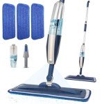 Wet Spray Mop with Refillable Bottle & Microfiber Pads