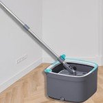 Smart Square Spin Mop and Bucket with 2 Pads
