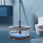 Smart Square Spin Mop and Bucket with 2 Pads