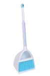 Kids' Mini Broom and Dustpan Set (White/Blue)