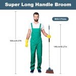 Heavy-Duty Outdoor Broom with 58-Inch Handle