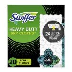 Swiffer Heavy Duty Dry Cloth Refills, 20 Count