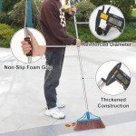 Heavy-Duty Outdoor Broom with 58-Inch Handle