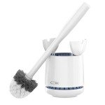 MR.SIGA Toilet Bowl Brush with Holder - White