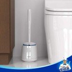 MR.SIGA Toilet Bowl Brush with Holder - White