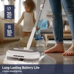 Cordless Electric Spin Mop with Water Sprayer