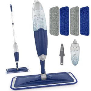 Microfiber Spray Mop with 4 Washable Pads