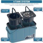 4-Chamber Spin Mop and Bucket Set with Replacement Heads