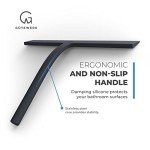 GÜTEWERK 11-Inch Black Shower Glass Squeegee