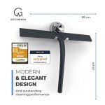 GÜTEWERK 11-Inch Black Shower Glass Squeegee