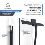 GÜTEWERK 11-Inch Black Shower Glass Squeegee