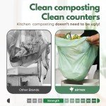 Biodegradable Compostable Food Waste Bags - 50 Pack