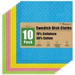 Homaxy 10 Pack Reusable Swedish Dishcloths