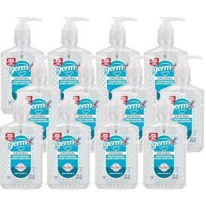 Germ-X Original Hand Sanitizer Pump 8 Fl Oz, 12 Pack
