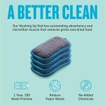 E-Cloth Reusable Dish Sponges - 4-Pack Set