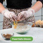 100 Pack Clear Disposable Vinyl Gloves - Medium