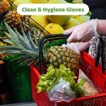 100 Pack Clear Disposable Vinyl Gloves - Medium
