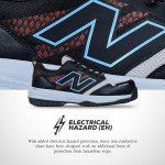 New Balance Men's Composite Toe Work Shoe, Black/Blue